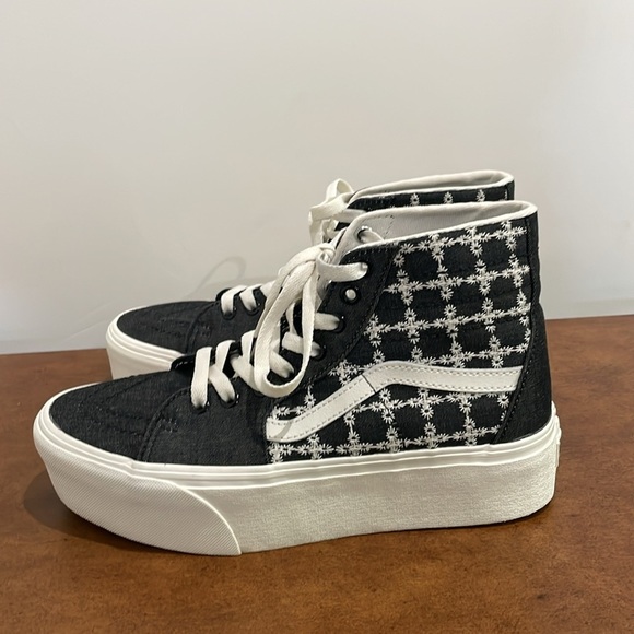Vans Sk8-Hi Tapered Stackform 'Denim Mix' Size Women’s 9.5 Men’s 8 Embroidered - Picture 9 of 16